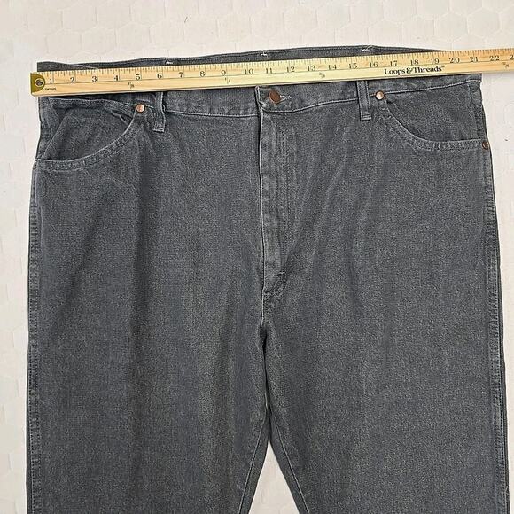 Wrangler Mens Charcoal Cowboy Cut Original Fit Jeans Sz 42x30 Western 13MWZ - Picture 8 of 8